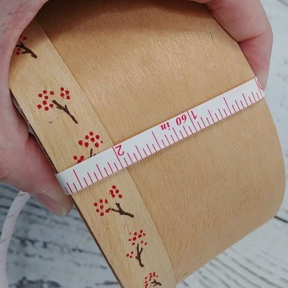 Vintage Bentwood‎ Style Oval Wood Painted Bear Box - Picture 9 of 10